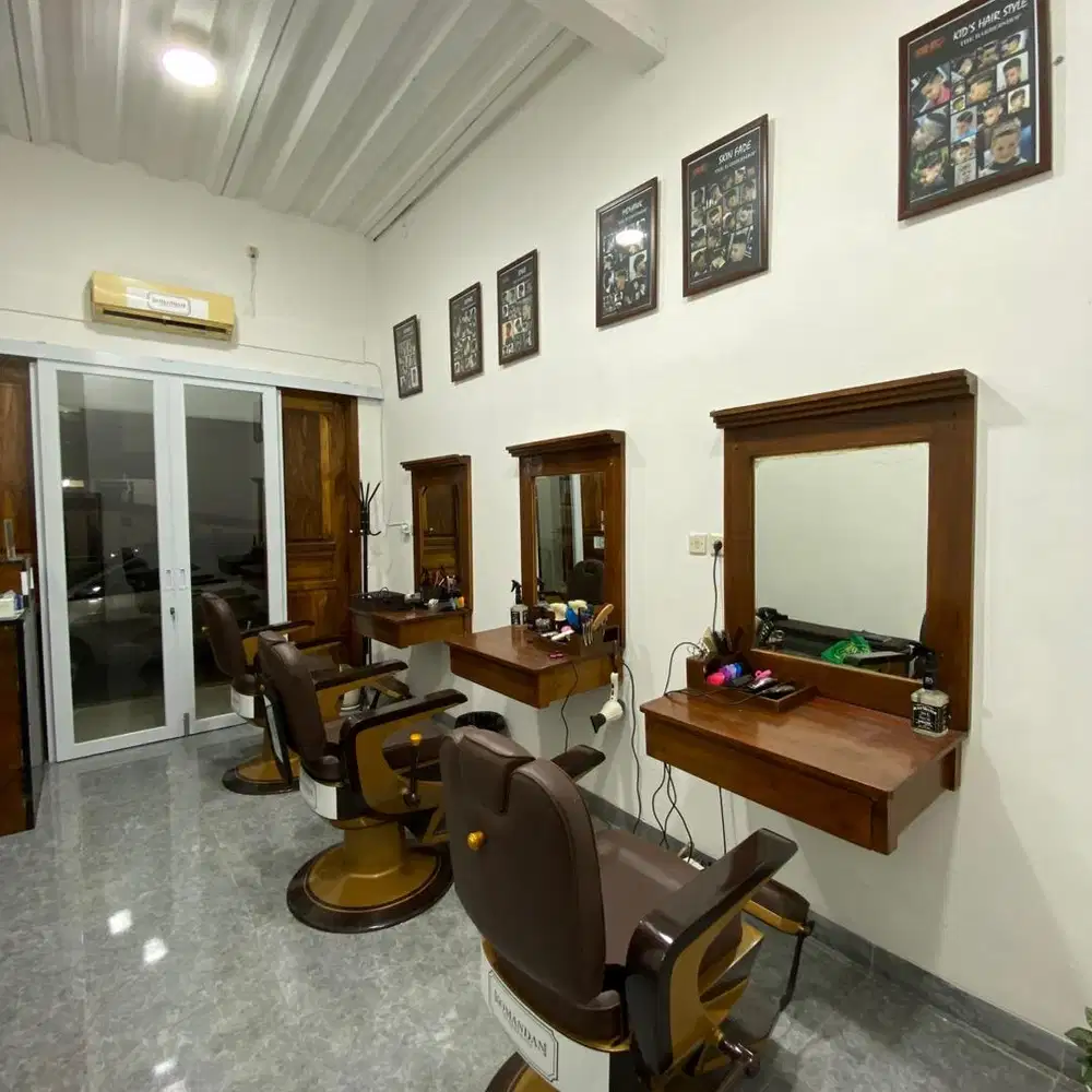 DIJUAL KURSI BARBER NON HIDROLIK PATEN HANYA BISA MEMUTAR SAJA