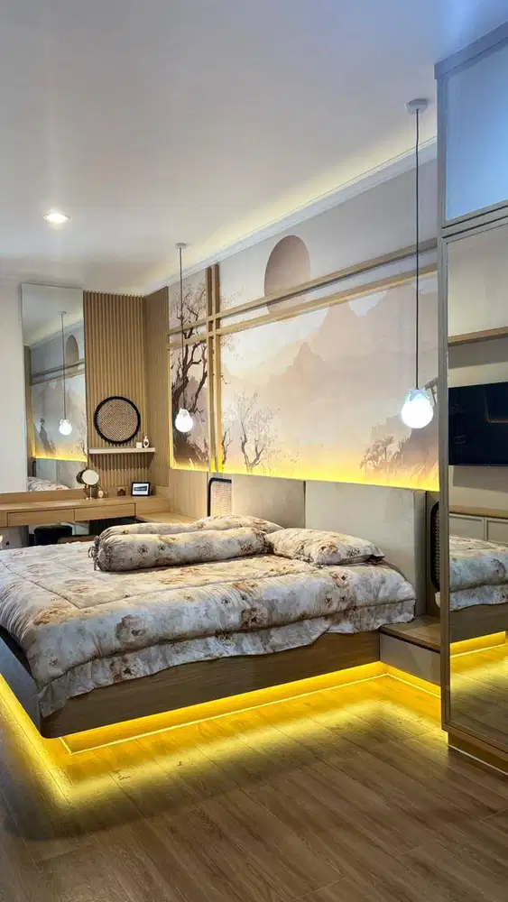 Bedroom set gaya Japandi Custom Sidoarjo Surabaya