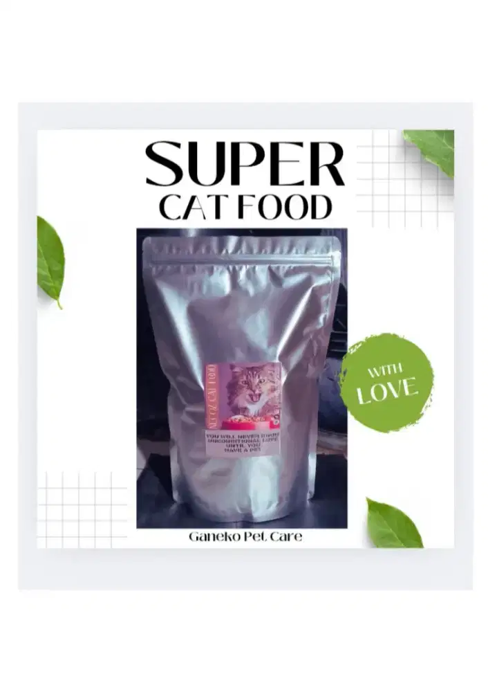 1KG MAKANAN PENGGEMUK KUCING PERSIA ANGGORA TERLARIS CAT FOOD CAMPURAN