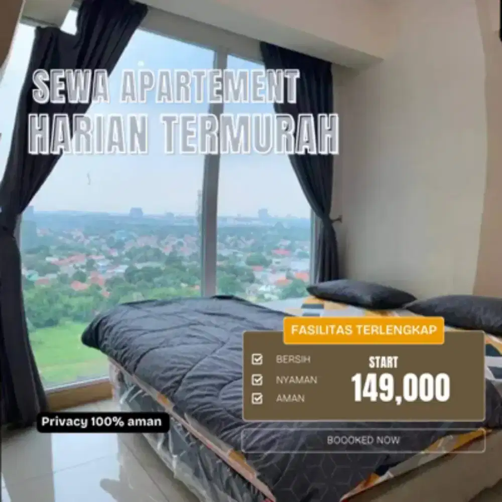 Sewa apartemen Harian/Transit GREEN PRAMUKA CITY Jakarta Pusat