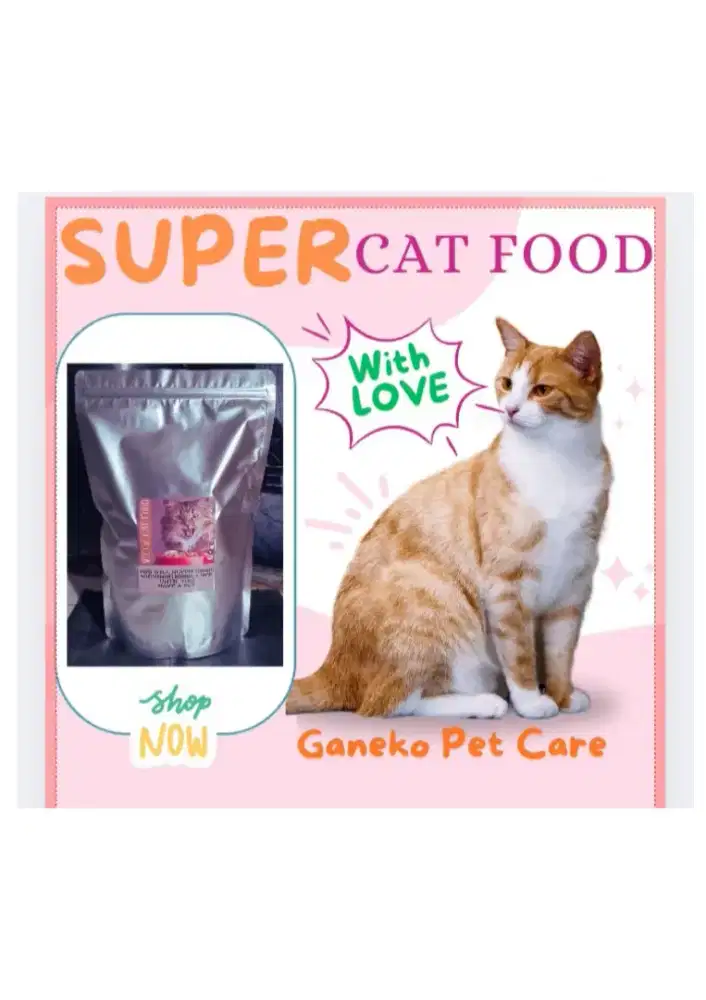 1KG MAKANAN PENGGEMUK KUCING PERSIA ANGGORA CAMPURAN TERLARIS CAT FOOD