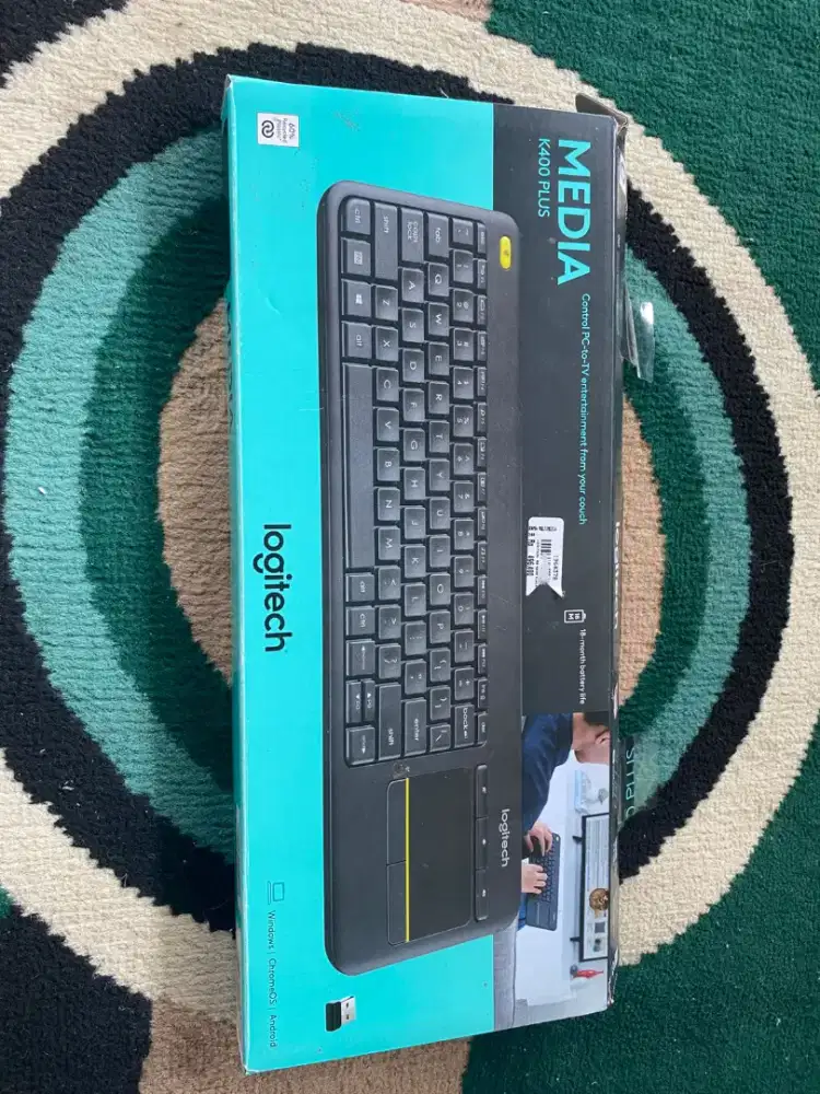 LOGITECH WIRELESS KEYBOARD TOUCHPAD MEDIA K400 PLUS