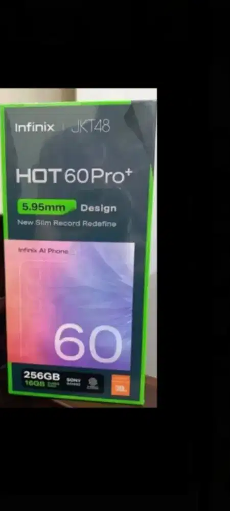 Infinix hot 60 pro plus 256gb ram 8gb layar lengkung dan8/128 curve