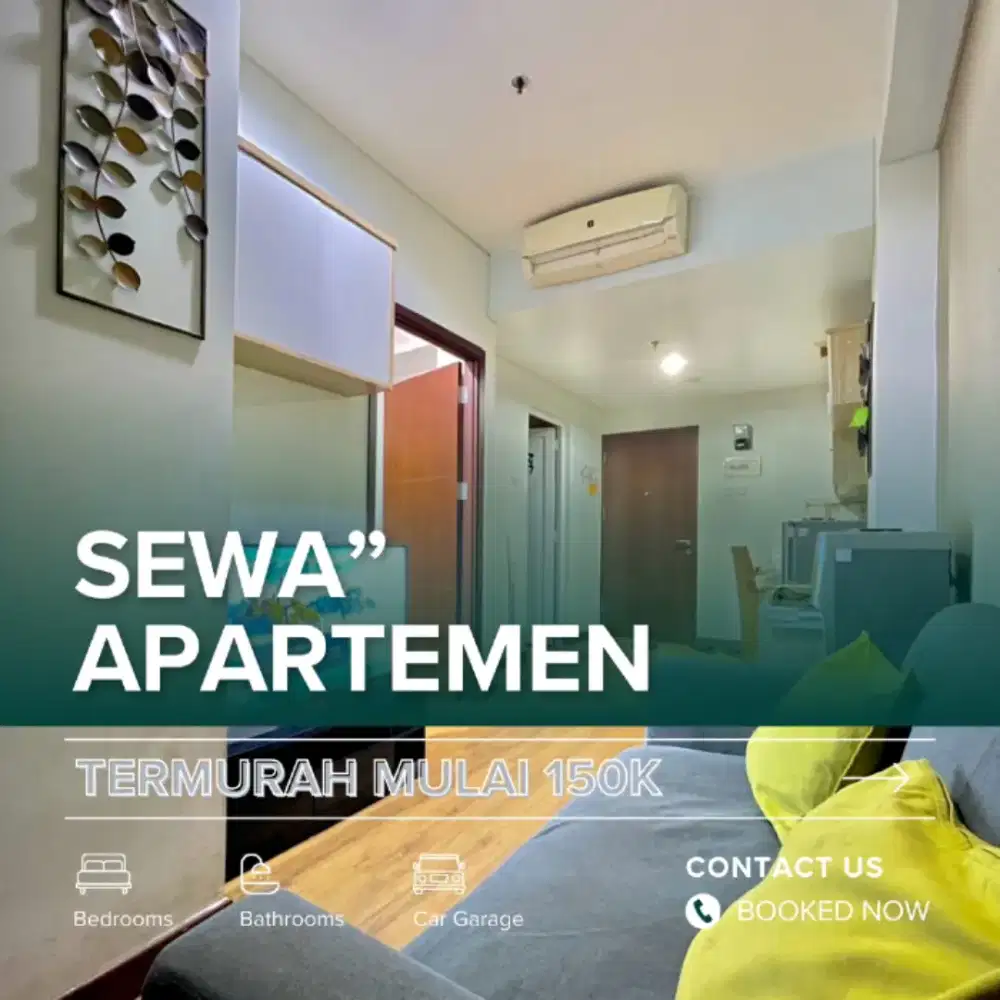 Sewa apartemen GREEN PRAMUKA CITY 2BEDROOM Harian Termurah