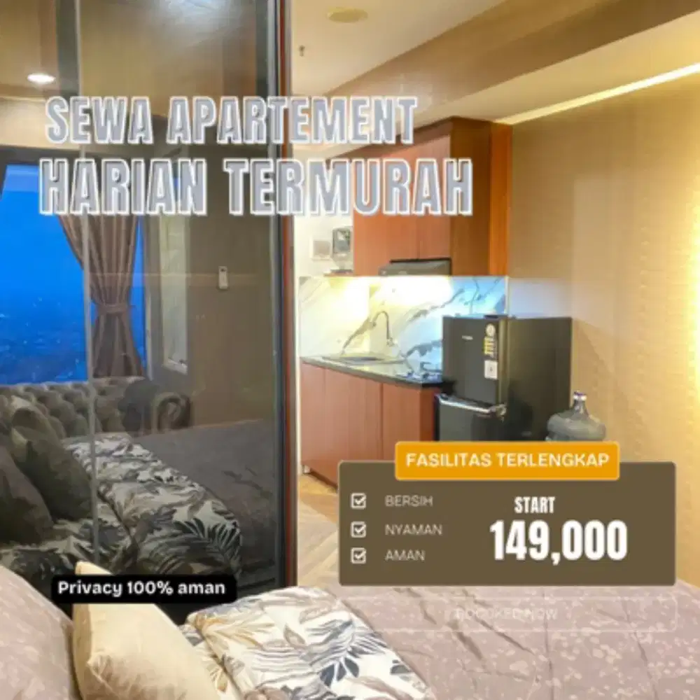 SEWA APARTEMEN HARIAN/TRANSIT KALIBATA CITY JAKARTA SELATAN TERMURAH