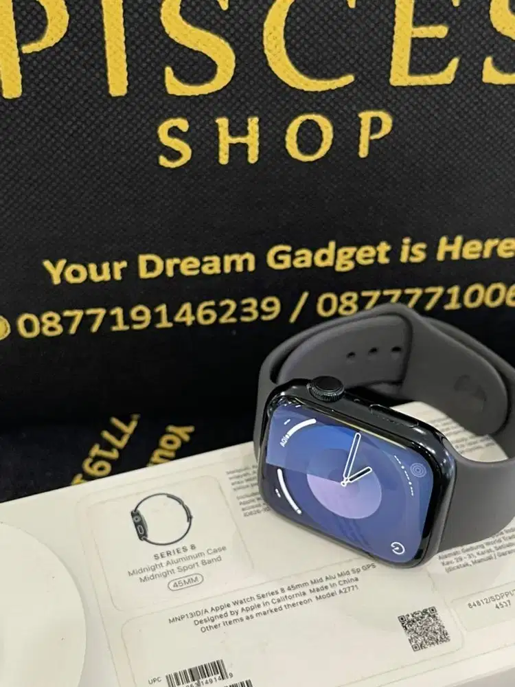 APPLE WATCH GEN 8 45 IBOX RESMI FULSET MULUS