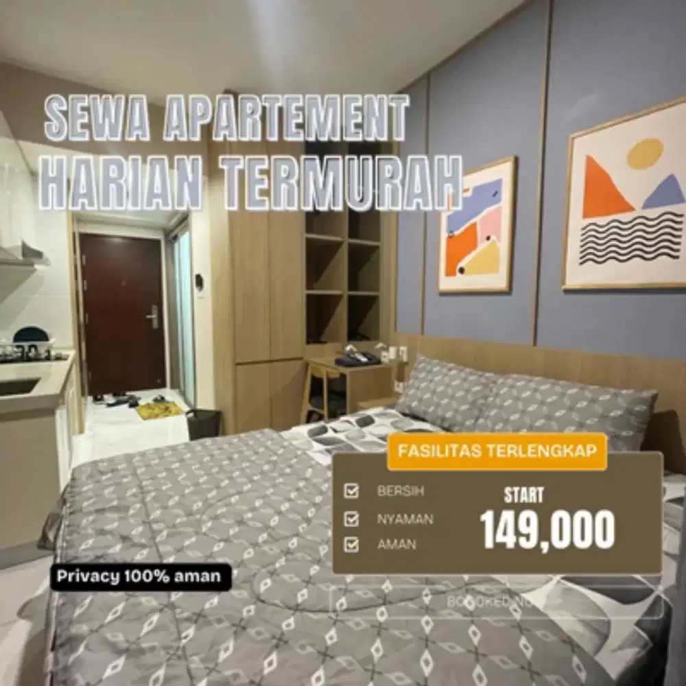 SEWA APARTEMEN HARIAN/TRANSIT BASSURA CITY AMAN & NYAMAN TERMURAH