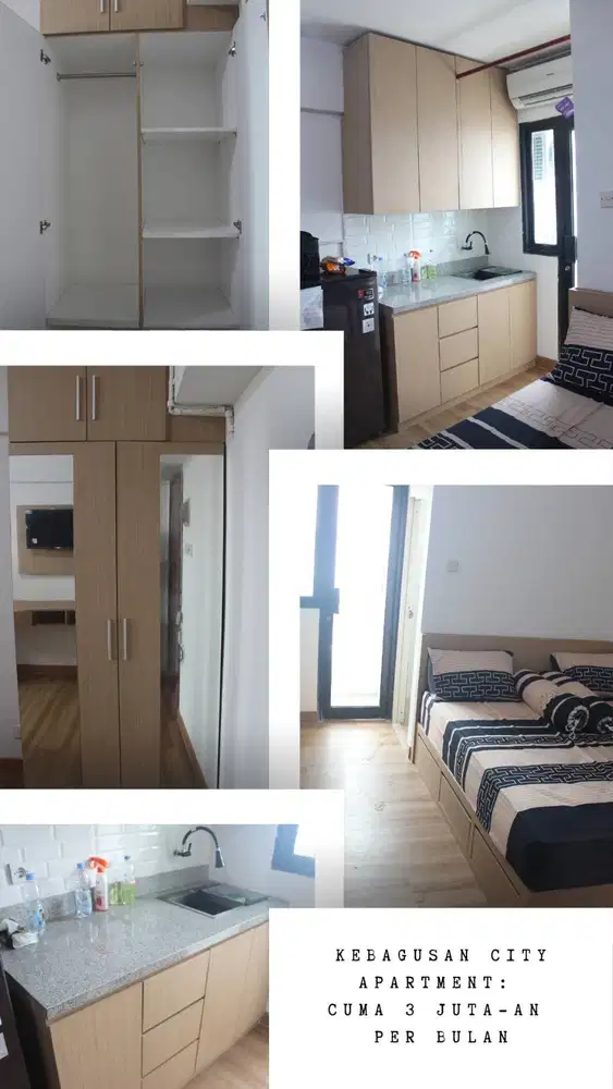 Disewakan Apartemen Kebagusan City/Studio/Brand New Fully Furnished