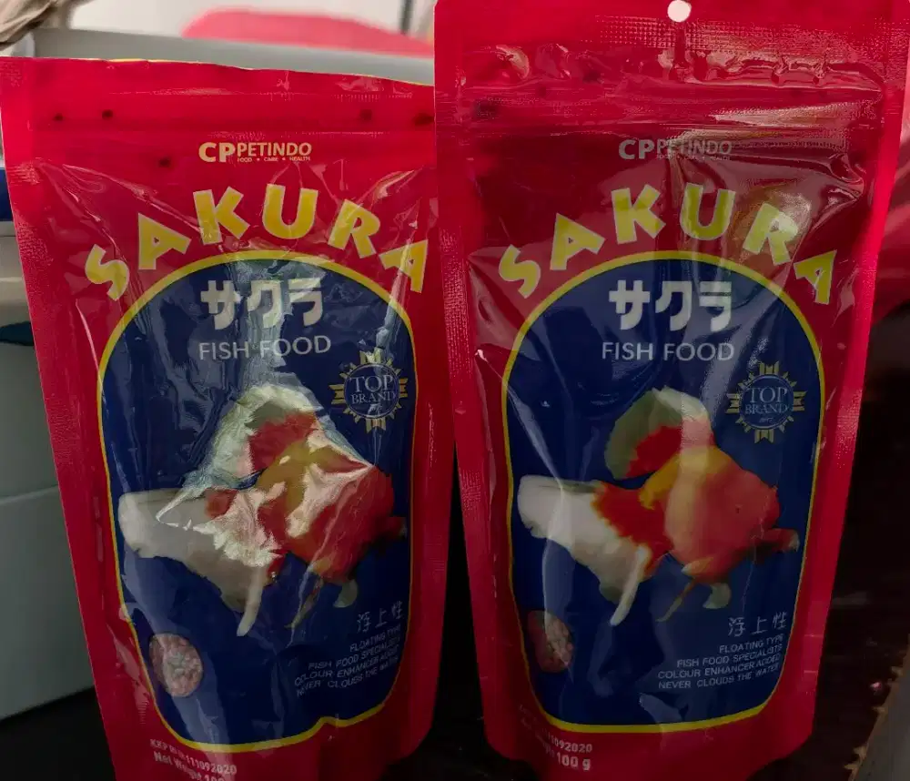 Pelet ikan koi ikan koki sakura 100g 2pouch
