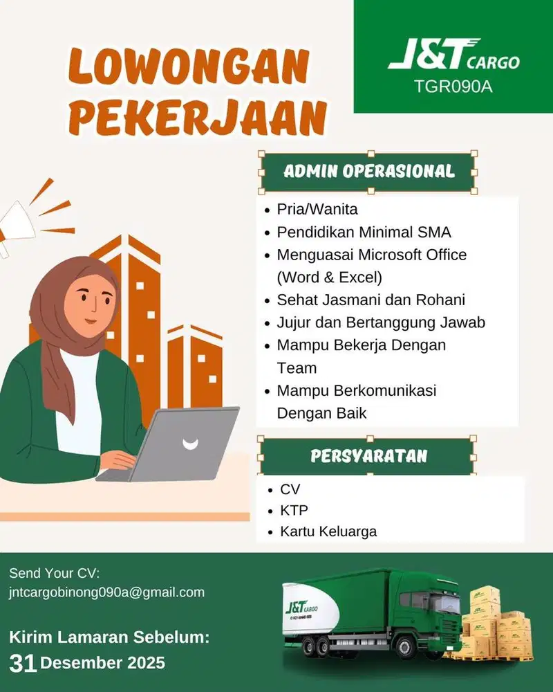 Info Loker Admin Operasional