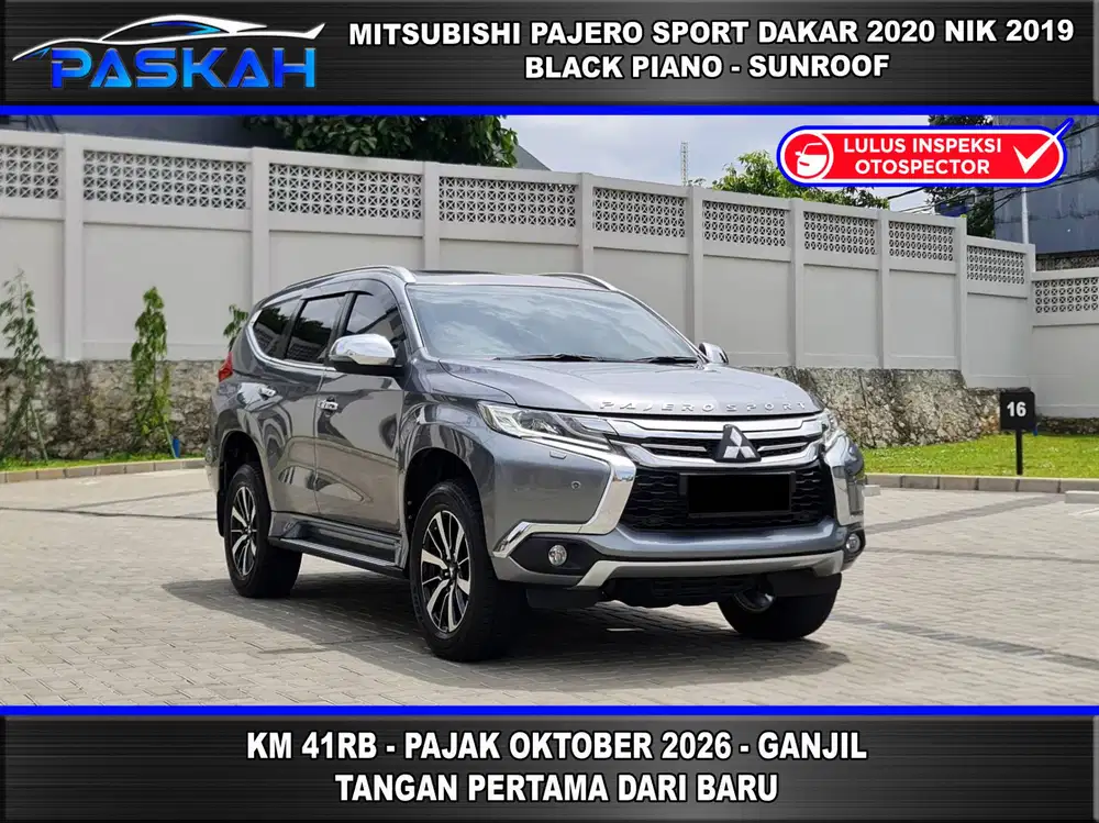 SUNROOF PAJAK=10-26 GENAP Km=41K MITSUBISHI PAJERO DAKAR 2020 NIK 2019