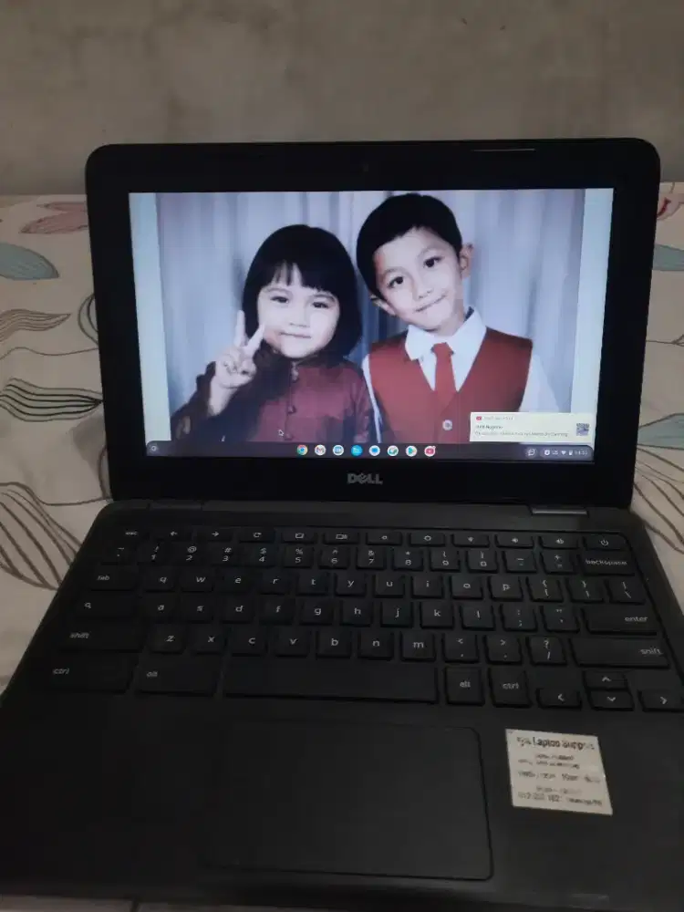 Laptop Dell chromebook 3180 Android normal siap pakai