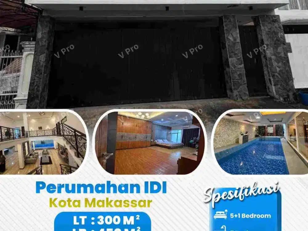 dijual cepat rumah mewah tengah kota makassar dekat dari mall mp dan gerbang toll