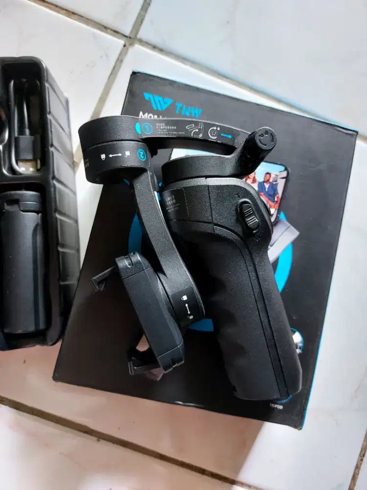 Gimbal Stabilizer HP Smartphone TNW M01 Versi Pro Black