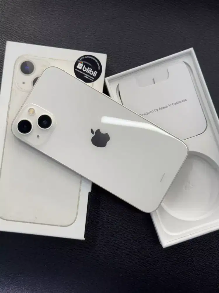 Iphone 13 putih 128 second ibox