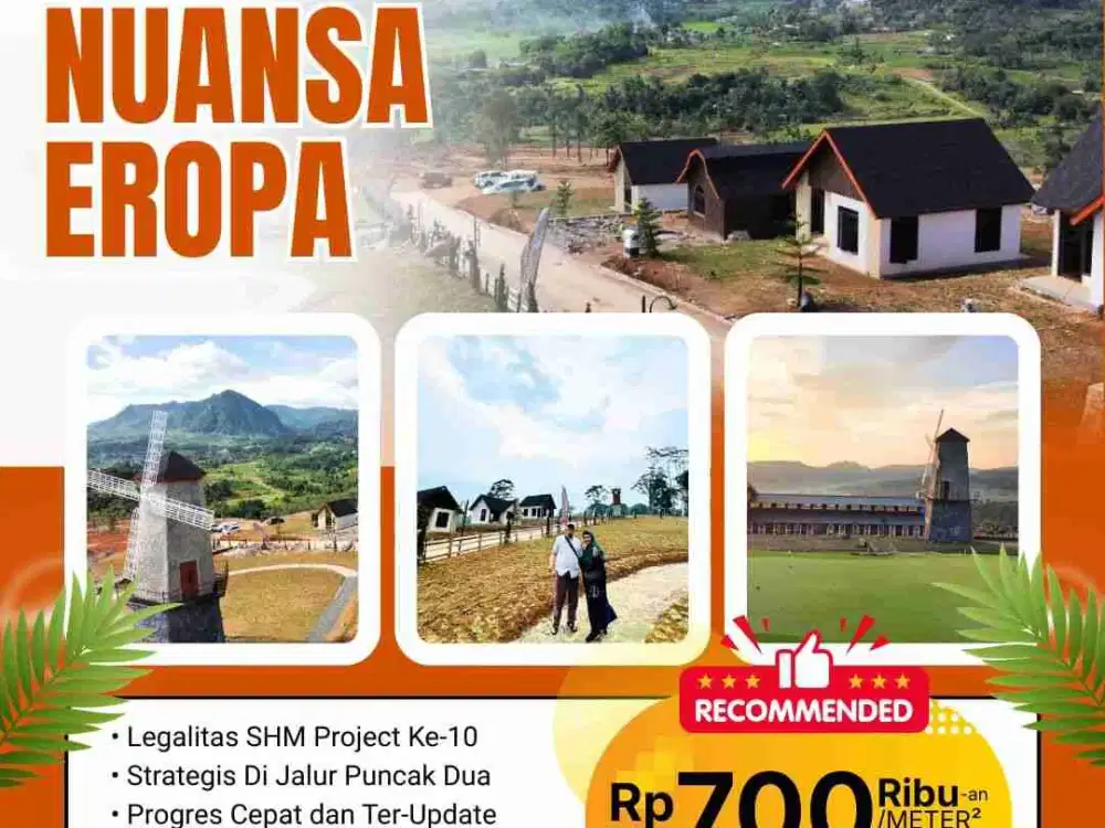 jual tanah kavling exlusif nuansa eropa