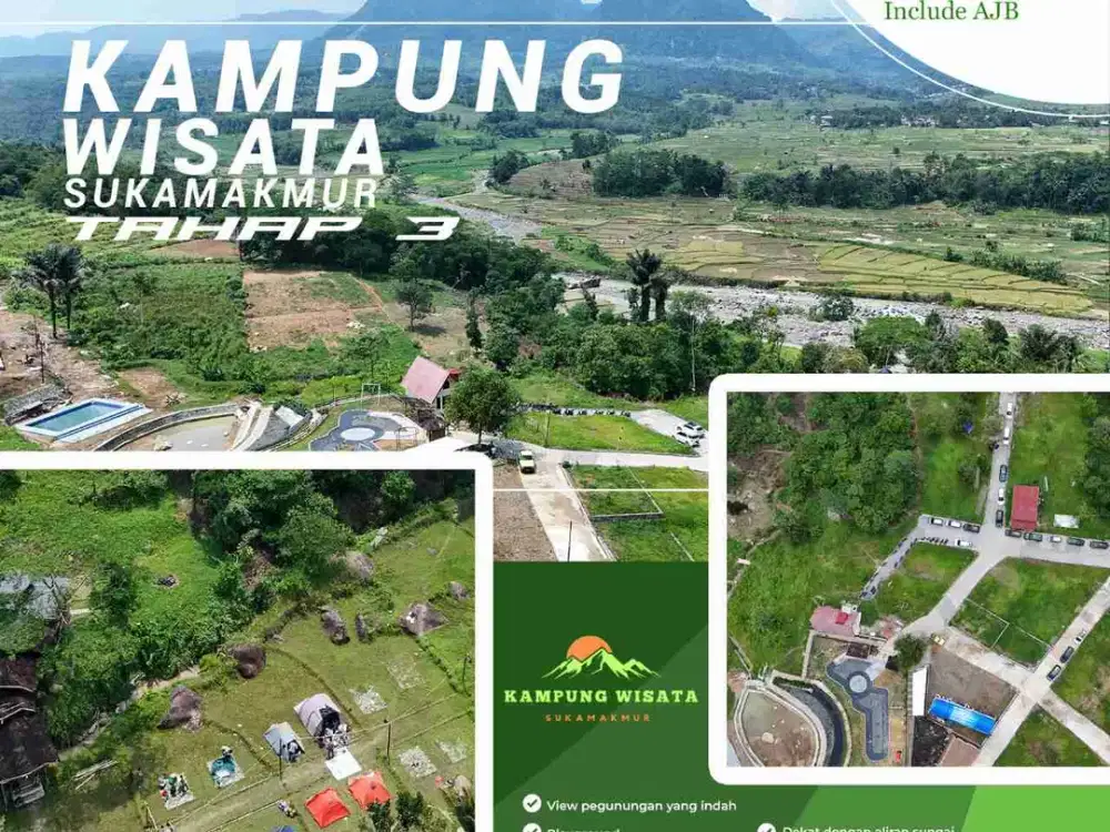 Jual Tanah Murah Kampung wisata Suka Makmur Bogor