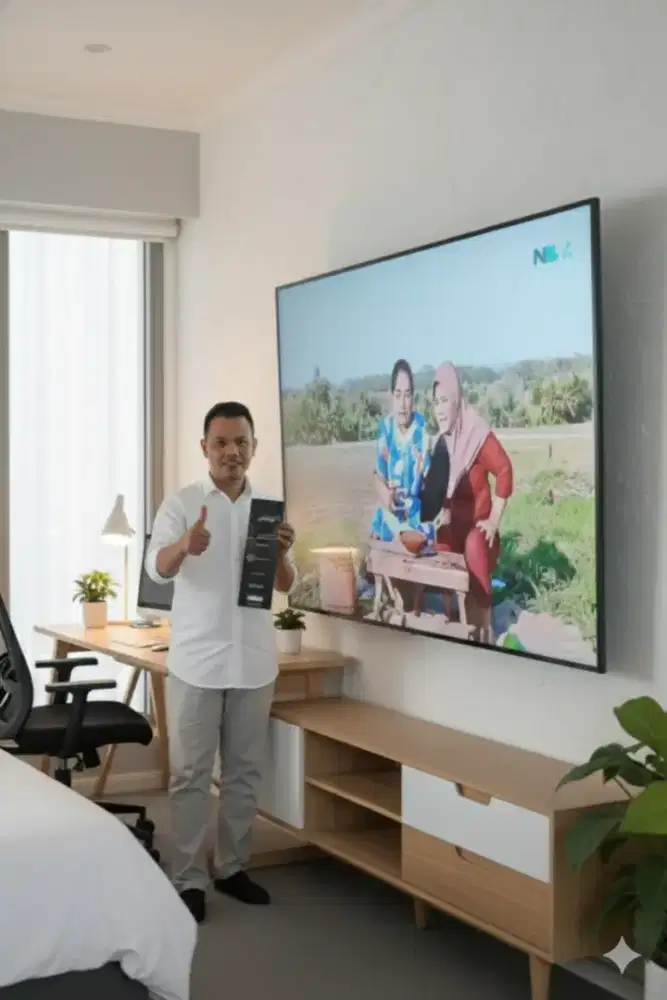 pasang serta jual bracket utk gantungan tv led lcd di tembok kuat aman