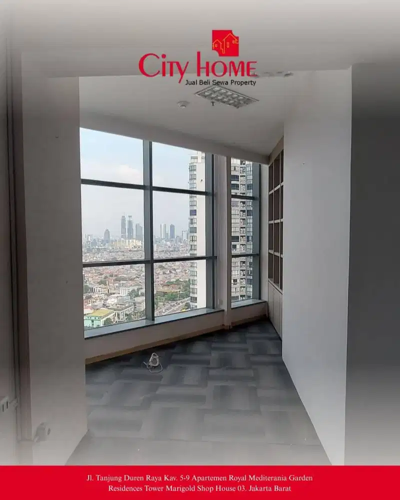 Ruang Kantor Luas & Fleksibel - 257m2 Di APL Tower Central Park