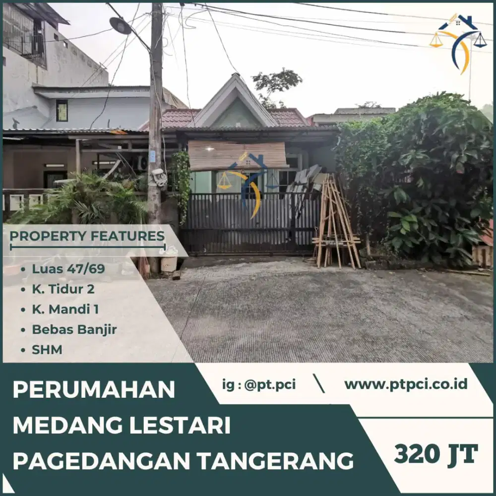 DIJUAL RUMAH DI PERUM MEDANG LESTARI PAGEDANGAN TANGERANG - VIA CESSIE