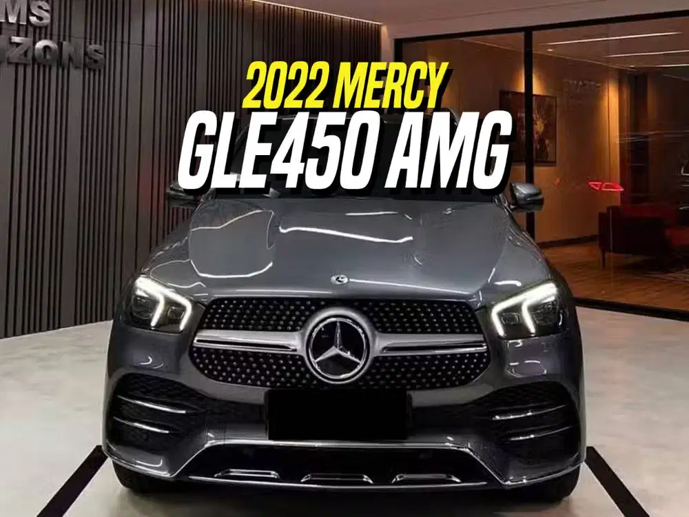 Mercedes Benz GLE450 AMG 2022 Grey on Black Abu-abu Mercy GLE 450