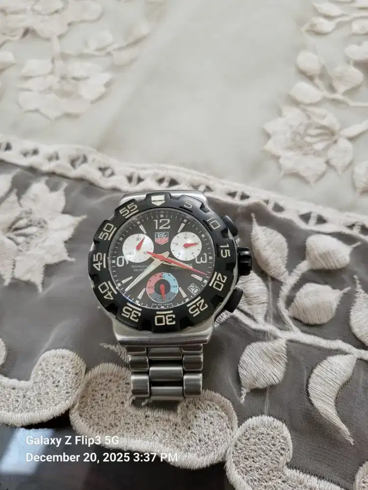 Tag Heuer Formula 1 F1 Hitam Silver