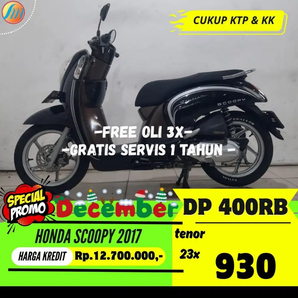 DP HANYA 400RIBU HONDA SCOOPY 2017 ANGSURAN SANGAT RINGAN BERGARANSI