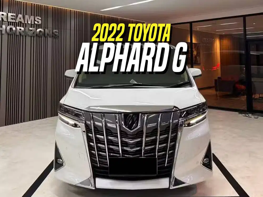 Toyota Alphard G TSS 2022 White on Beige Putih