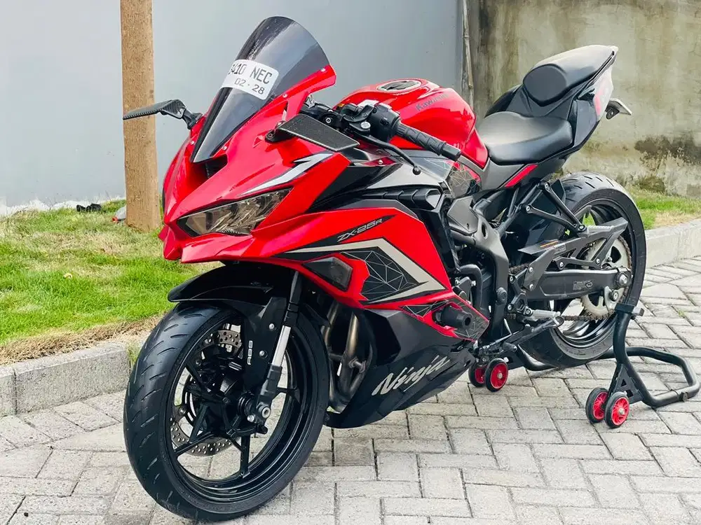 Kawasaki zx25r abs se merah 2023 tft plat W zx-25r abs se qs zx 25 r