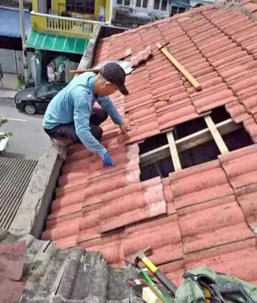 Spesialis tukang atap bocor dan bongkar pasang renovasi rumah dll