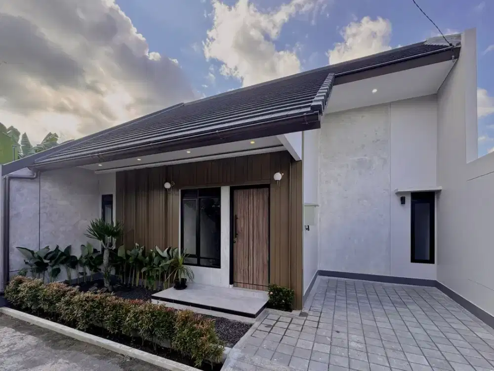 DIJUAL RUMAH MODERN SIAP HUNI 800 JUTAAN SHM DI TIRTOMARTANI KALASAN SLEMAN DEKAT JL. RAYA JOGJA-SOLO