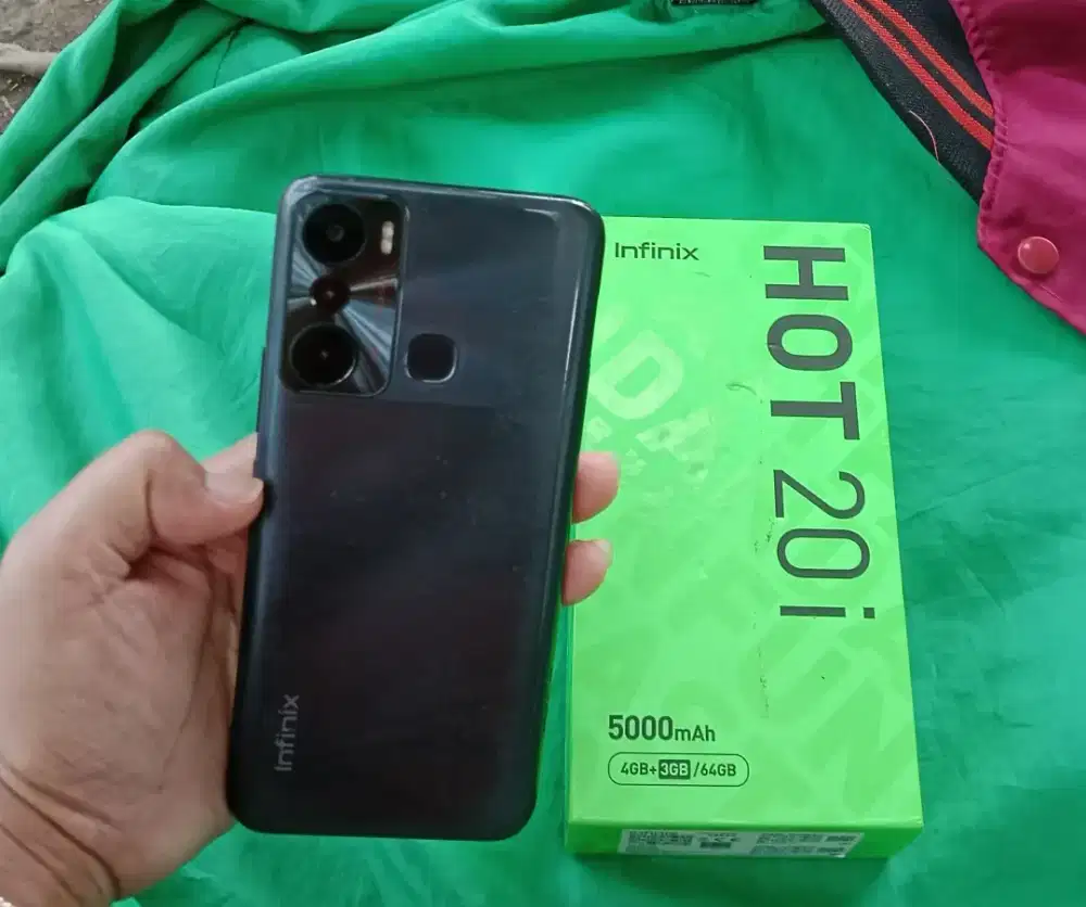 Infinix hot 20i ram 4+3/64 Fullset ori + Softcase!.