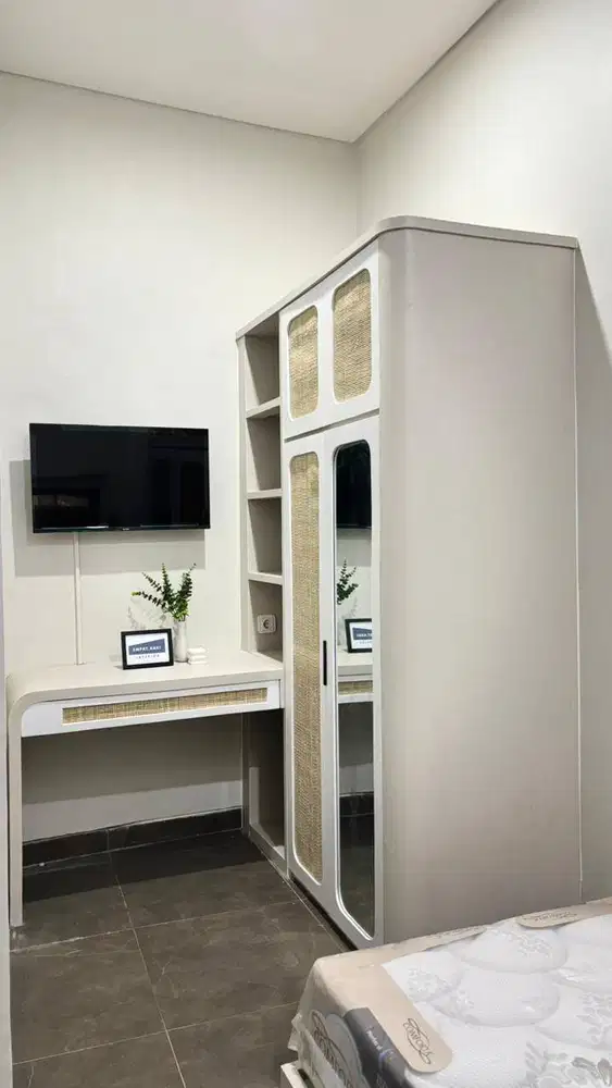 Lemari kombinasi rotan sidoarjo surabaya murah free design