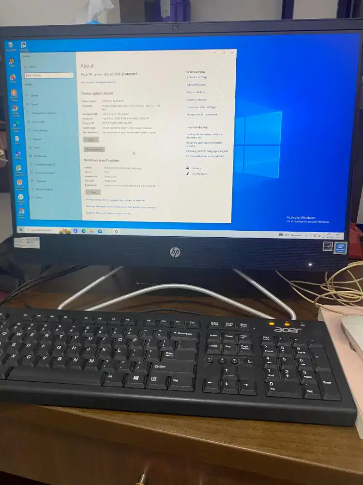 HP All in One PC | Pentium | Siap Pakai Kantor / Kasir