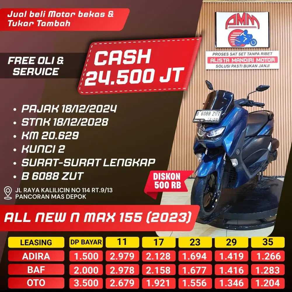 ALL NEW N MAX 155 2023 KM LOW CC 0% KREDIVO TOKPED SPAYLATER INDODANA