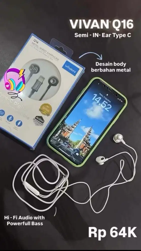 HEADSET NIRKABEL VIVAN Q16