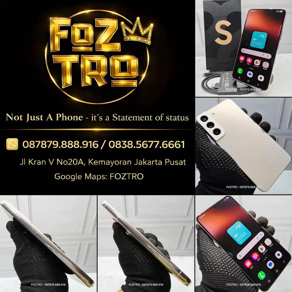 Samsung Galaxy S22 8/128GB Pink Fullset Resmi SEIN No Minus