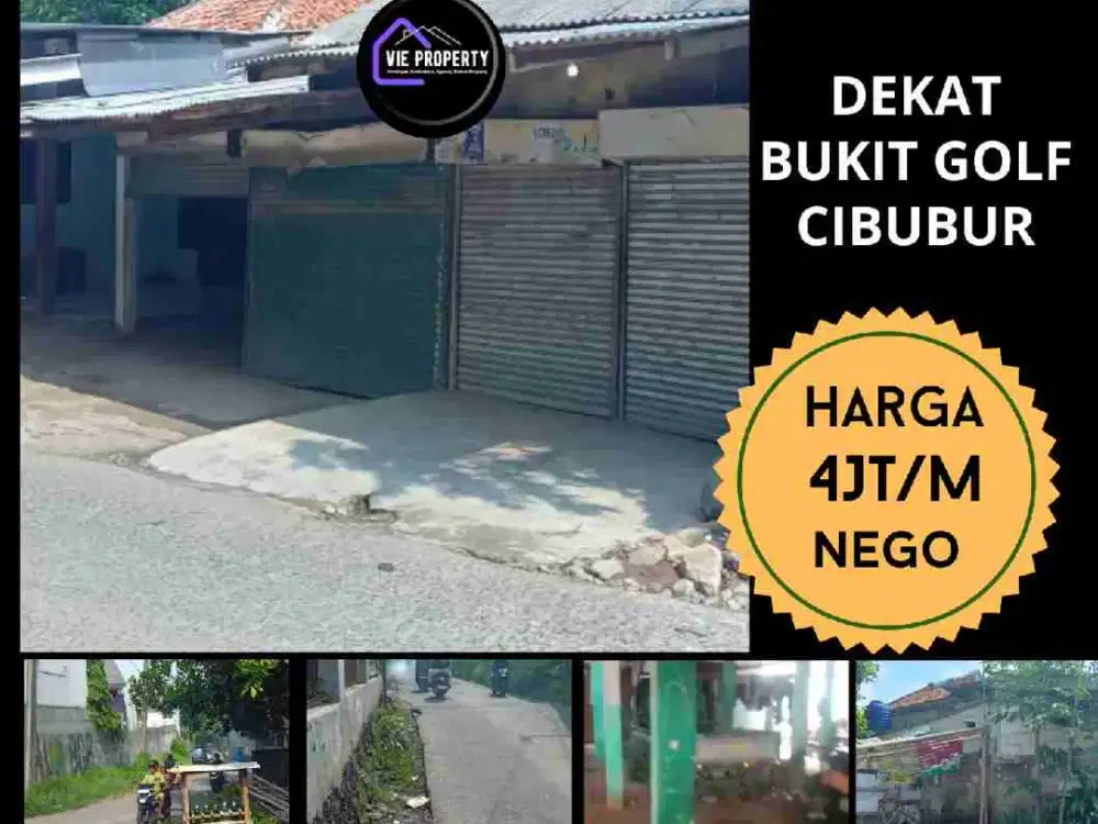 Dijual tanah rata siap bangun di kp Sanding dekat perumahan Bukit Golf Cibubur Riverside