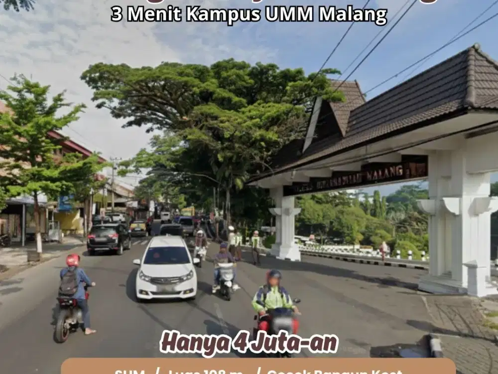 Tanah Landungsari Strategis Bebas Banjir Siap Bangun