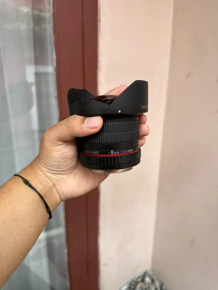 Lensa samyang 8mm f3.5 UMC CS II canon
