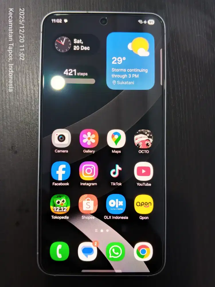 Samsung S25 12/256GB Silver Shadow Like New Garansi panjang