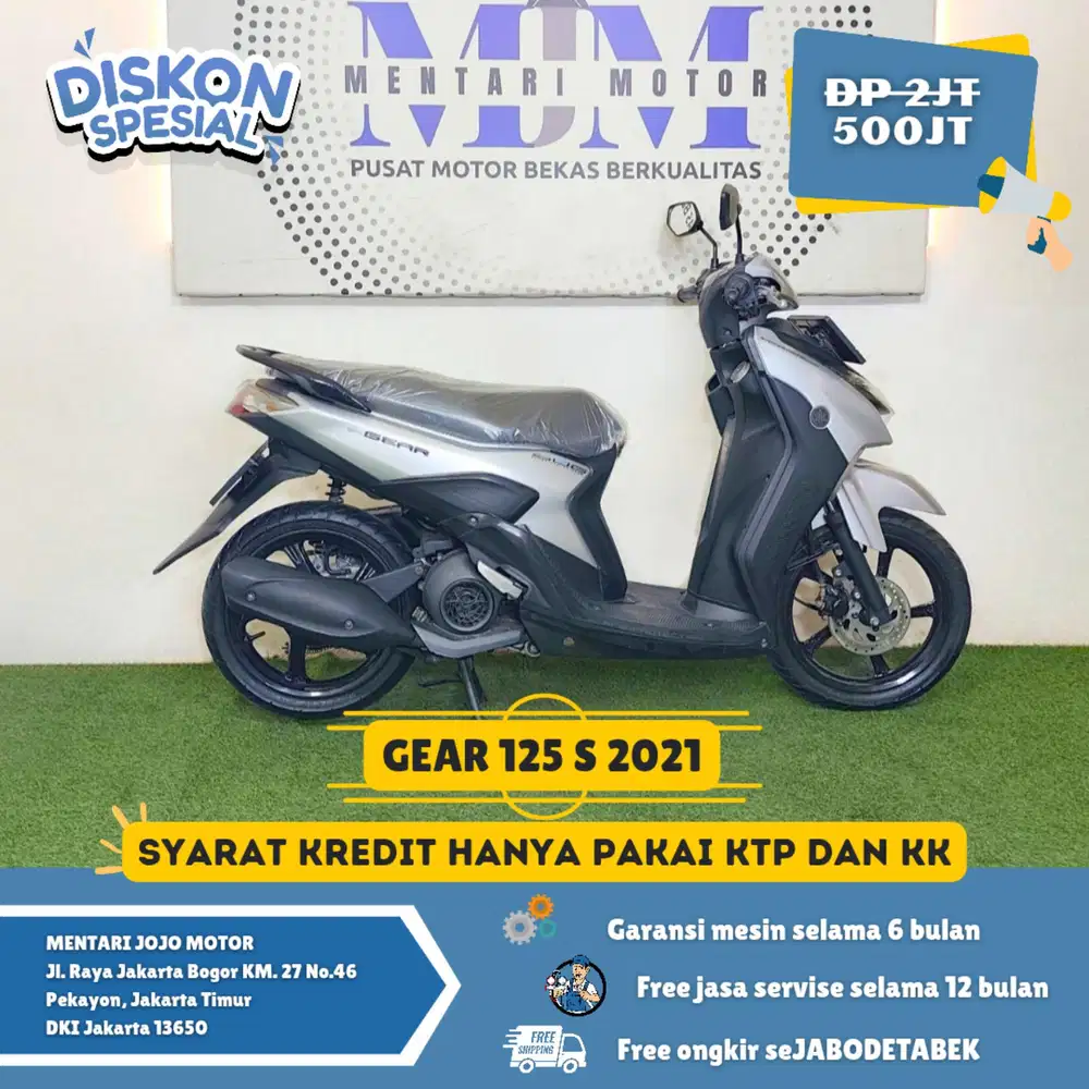 GEAR 125 S 2021 DP 500RIBU CICILAN RINGAN! MENTARI JOJO MOTOR