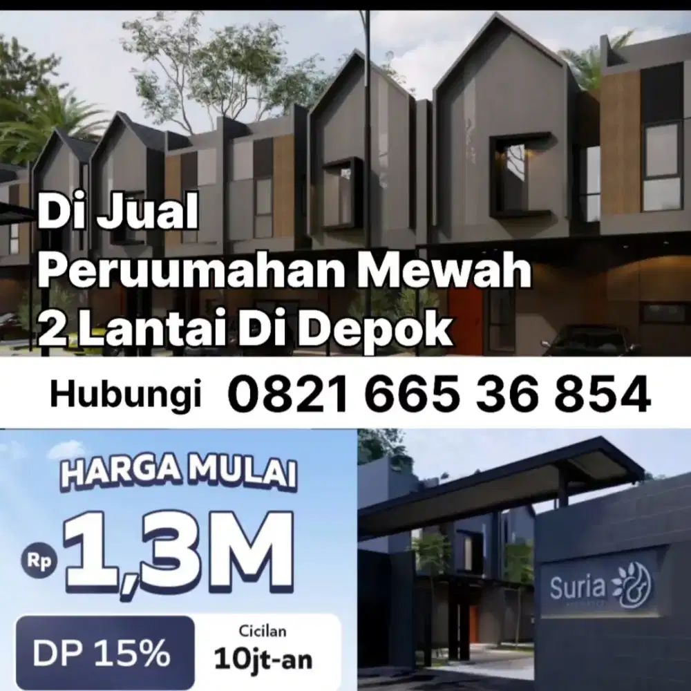 Di jual Rumah 2 lantai di komplek di depok jakarta barat