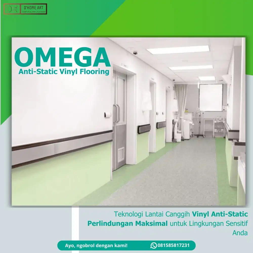 Vinyl Roll Anti Static / Karpet Vinyl Tebal 2mm / Vinyl Harga Permeter