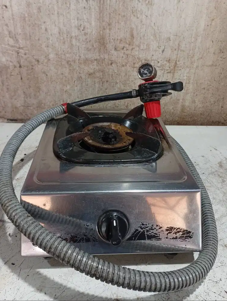 KOMPOR GAS RINNAI TURBO 1 TUNGKU +REGULATOR / KEPALA GAS TURBO STARCAM