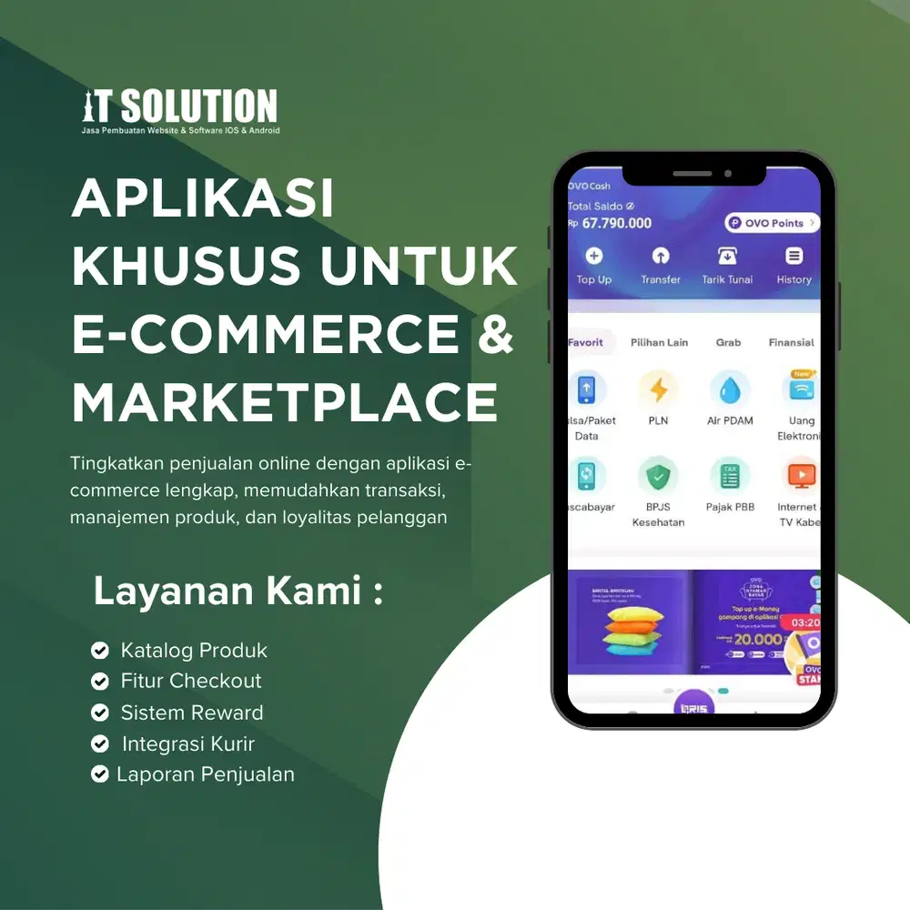 Aplikasi Khusus untuk E-Commerce & Marketplace Elegan