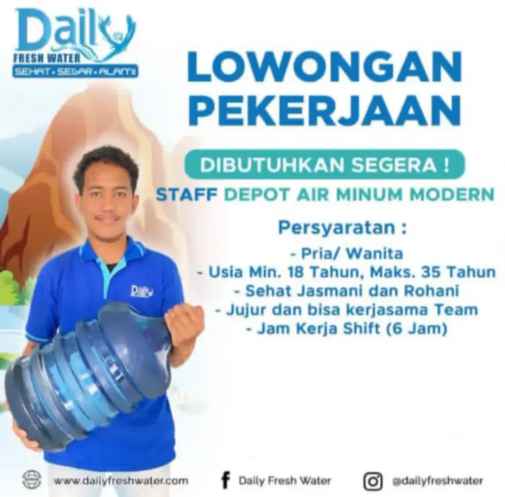 Operator Depot Air Isi Ulang DAILY FRESH WATER