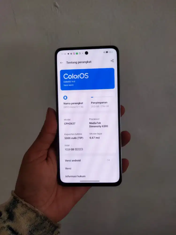 Oppo reno 12f 5G 12/256 Gb