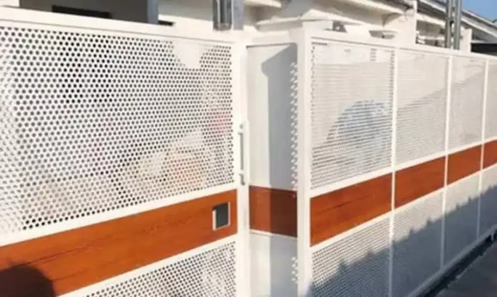 Pagar minimalis industrial