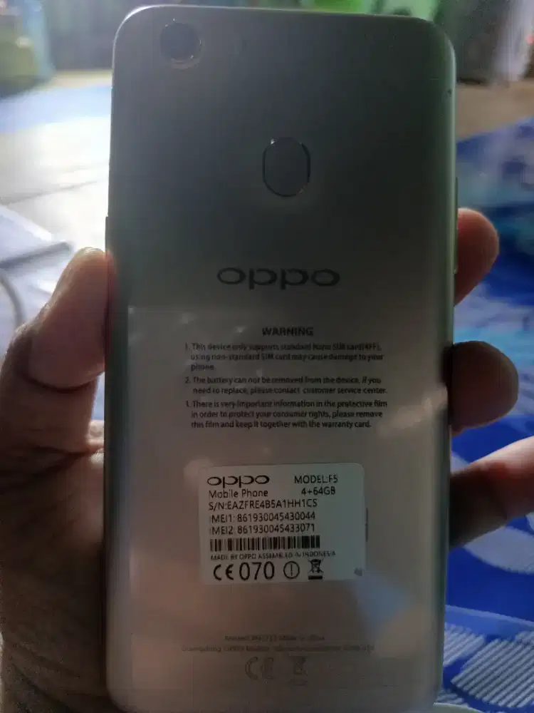 Jual hp baru murah Oppo f5 ram 4/32 layar 6,2 inch fulset